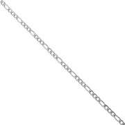 Alternating Figaro Chain (1x3) 3.9 mm - 316L Stainless Steel x 50 cm