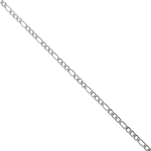 Alternating Figaro Chain (1x3) 3.9 mm - 316L Stainless Steel x 50 cm