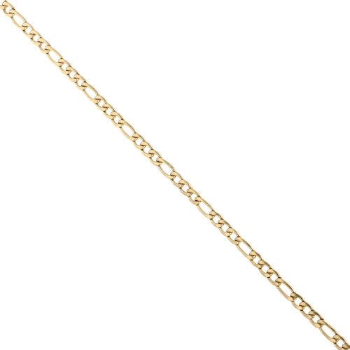 Alternating Figaro Chain (1x3) 3.8 mm - Gold-Plated 316L Stainless Steel x 50 cm