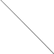 1.4 mm Trace Chain - 316L Stainless Steel, Black, 50 cm