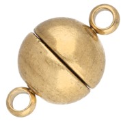 8 mm Magnetic Ball Clasp - Gold-Plated 303 Stainless Steel x1