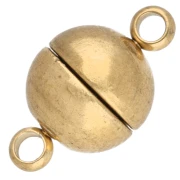 8 mm Magnetic Ball Clasp - Gold-Plated 303 Stainless Steel x1