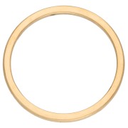 29 mm Mounting Ring and Circle Weaving - Gold-Plated 316L Stainless Steel x1