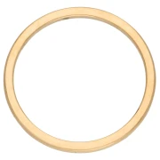 29 mm Mounting Ring and Circle Weaving - Gold-Plated 316L Stainless Steel x1