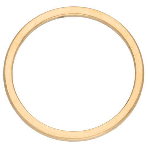 29 mm Mounting Ring and Circle Weaving - Gold-Plated 316L Stainless Steel x1