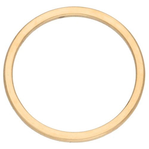 29 mm Mounting Ring and Circle Weaving - Gold-Plated 316L Stainless Steel x1