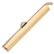 30 mm Bead-Ending Cap for Weaving Seed Beads and Delica Beads - Gold-Plated 304 Stainless Steel x1