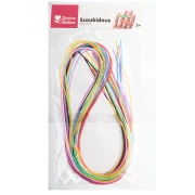 Assortment of opaque scoubidou threads (12-pack)