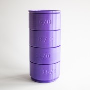 8.5x5 cm Seed Bead Sorter, 4 Sizes - Purple x1|raw }}