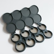 48 mm 8-Compartment Bead Organizer - Dark Gray x1