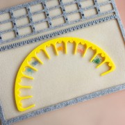 Bead Organizer - Storage Arch - 26 cm, 13 Compartments - Yellow x1