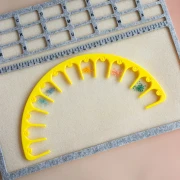 Bead Organizer - Storage Arch - 26 cm, 13 Compartments - Yellow x1