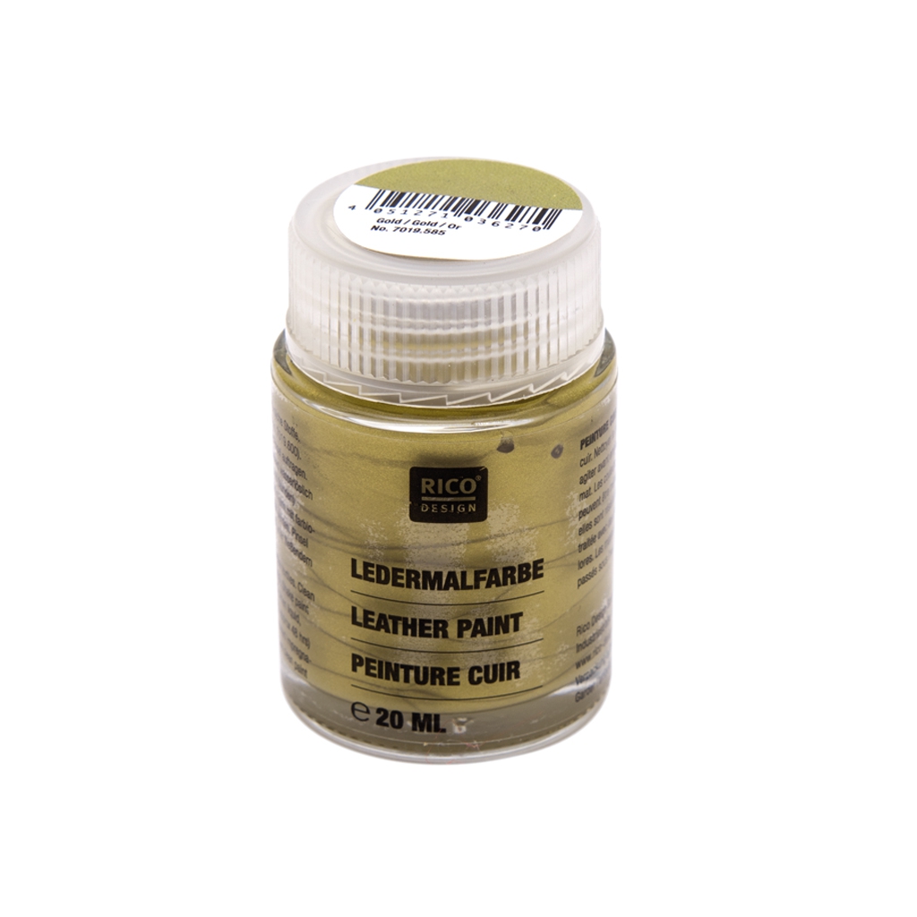 Paint for leather gold x20ml Perles & Co