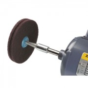 Abrasive deburring disc with medium grit, 85 x 16 mm, x1