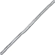 Flat 2-hole beads, 5x2.3x1.9 mm, hematite imitation, 39 cm