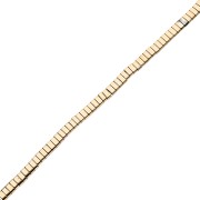 Light Gold - Flat 2-hole beads, 5x2.3x1.9 mm, imitation hematite, Light Gold, 40 cm Flat 2-hole beads, 5x2.3x1.9 mm, imitation hematite, Light Gold, 40 cm