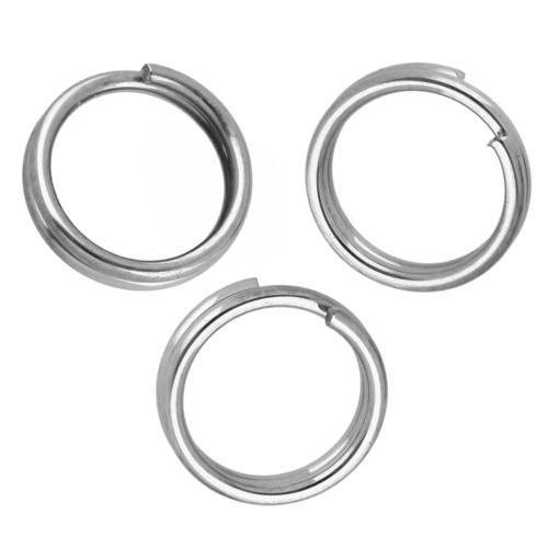 6x0.6 mm Double Rings - 304 Stainless Steel x10