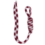 Paracord Strap for Keychains and Bag Charms, 22 cm - White and Dark Red x1