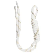 Paracord Lanyard for Keychains and Bag Charms - 22 cm - White - Gold x1
