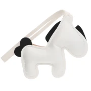 Pony Pendant, 11x9.5 cm, for Bag Charms - PU - White/Black x1