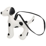 13x12 cm Dog Pendant for Bag Accessories - PU - White/Black x1
