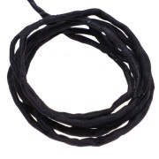 Black - 2 mm Silk Cord - Black x 1 m 2 mm Silk Cord - Black x 1 m