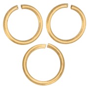 Open Rings 7x0.8 mm - Made in Europe - Gold-Plated 316L Stainless Steel x10