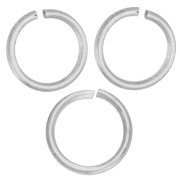 Open rings, 7x0.8 mm - Made in Europe - 316L stainless steel x15