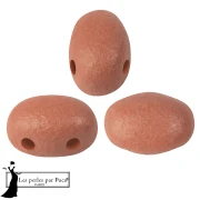 Samos® Glass Beads by Puca® 5x7 mm - Neon Chocolate x10g