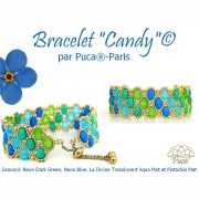 Samos® Glass Beads by Puca® 5x7 mm - Neon Chocolate x10g