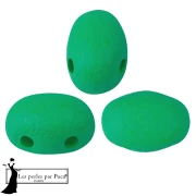Samos® Glass Beads by Puca® 5x7 mm - Neon Dark Green x10g