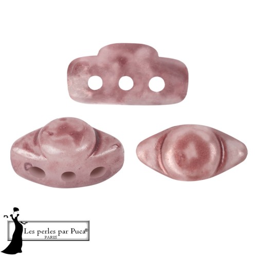 Volos® Glass Beads by Puca® 4x8 mm - Mishmash Topaz x10g