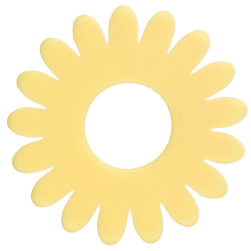 20 mm Acetate Daisy Flower Pendant - Vanilla x1