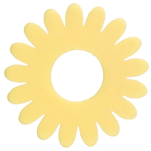 20 mm Acetate Daisy Flower Pendant - Vanilla x1