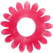 Neon Pink - 20 mm Acetate Daisy Flower Pendant - Neon Pink Marble x1 20 mm Acetate Daisy Flower Pendant - Neon Pink Marble x1