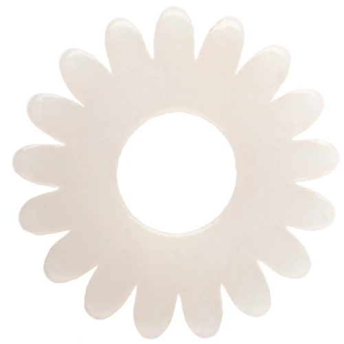 20 mm Acetate Daisy Flower Pendant - Marbled Ivory x1