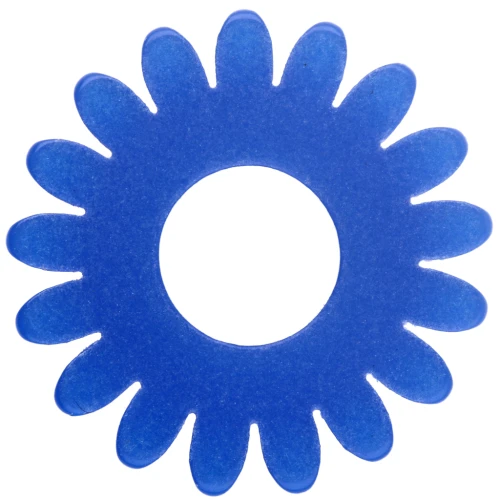 20 mm daisy flower pendant made of clear acrylic - Royal Blue x1