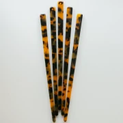 Hairpin 170x9 mm with hole - Tortoiseshell - Brown - Black x1