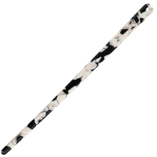 Hairpin, 170x9 mm, with hole - Tortoiseshell - Black - Beige x1