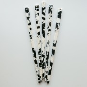 Hairpin with a hole - Tortoiseshell - Black - Beige x1