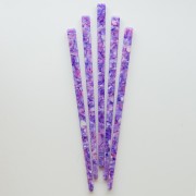 Hairpin with a hole - Tortoiseshell - Purple - Pink - Pearlescent Beige x1