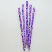 Hairpin with a hole - Tortoiseshell - Purple - Pink - Pearlescent Beige x1