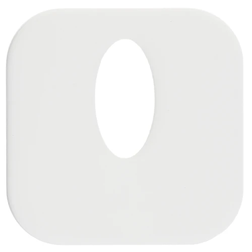 21 mm square hollow acetate pendant - White x1