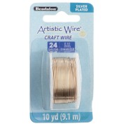 Artistic Wire Copper Wire 0.51 mm - Tarnish-Resistant Gold-Plated Silver x9.1 m