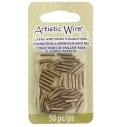 Crimp Connectors for 1.63 mm Wires - Unplated Brass (50-Pack)