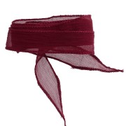 Burgundy - 20 mm Silk Ribbon - Burgundy, 85 cm 20 mm Silk Ribbon - Burgundy, 85 cm
