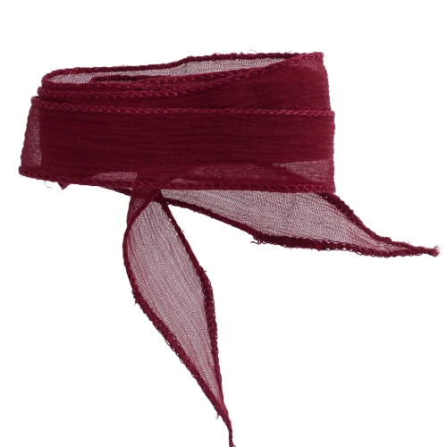 20 mm Silk Ribbon - Burgundy, 85 cm
