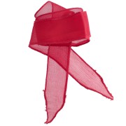 Red - 25 mm Silk Ribbon - Red x 85 cm 25 mm Silk Ribbon - Red x 85 cm