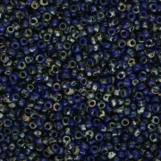Miyuki 15/0 Seed Beads 4518 - Opaque Cobalt Picasso x8g