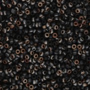 Miyuki 15/0 Seed Beads 4561 - Matte Black Valentinite x8g